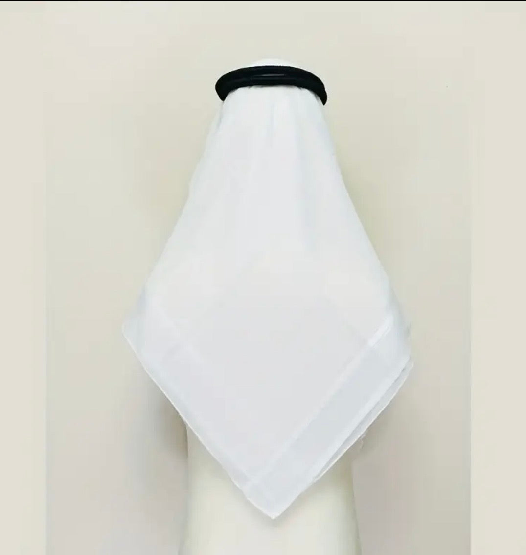 Plain White Men’s Scarf