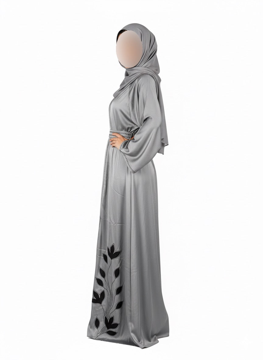 Midnight Leaf Abaya
