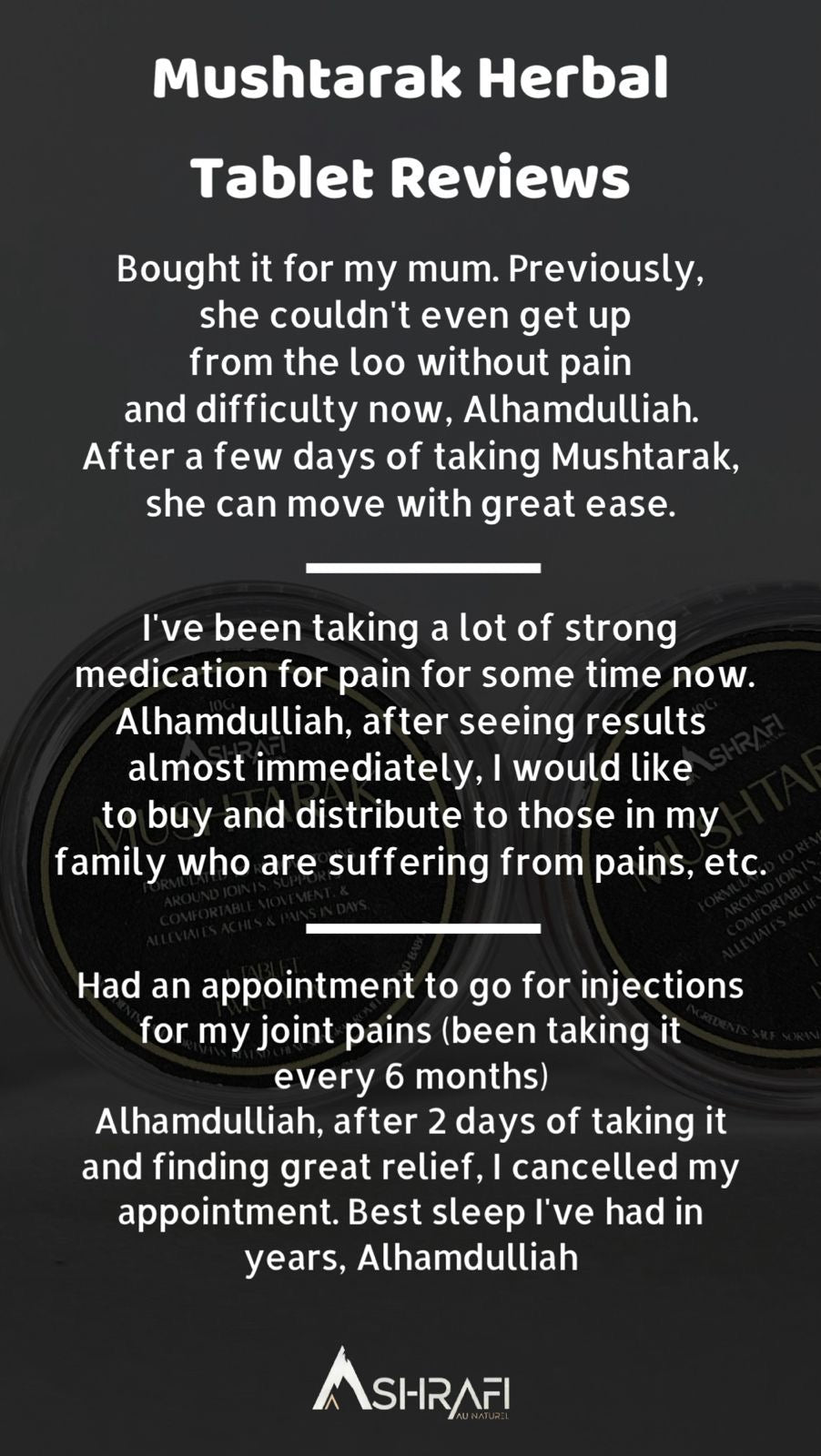 Ashrafi Mushtarak Herbal 30 Tablets — Natural Joint & Mobility Support