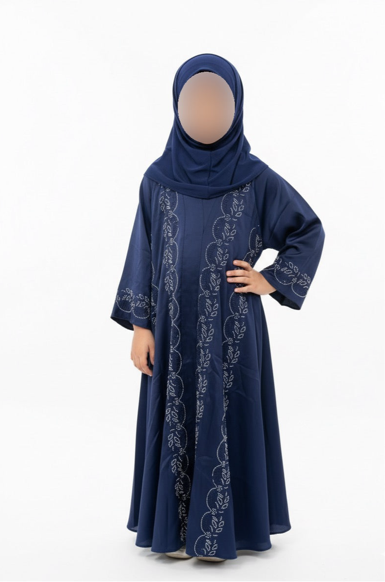 💙 Sapphire Calm Girls Abaya