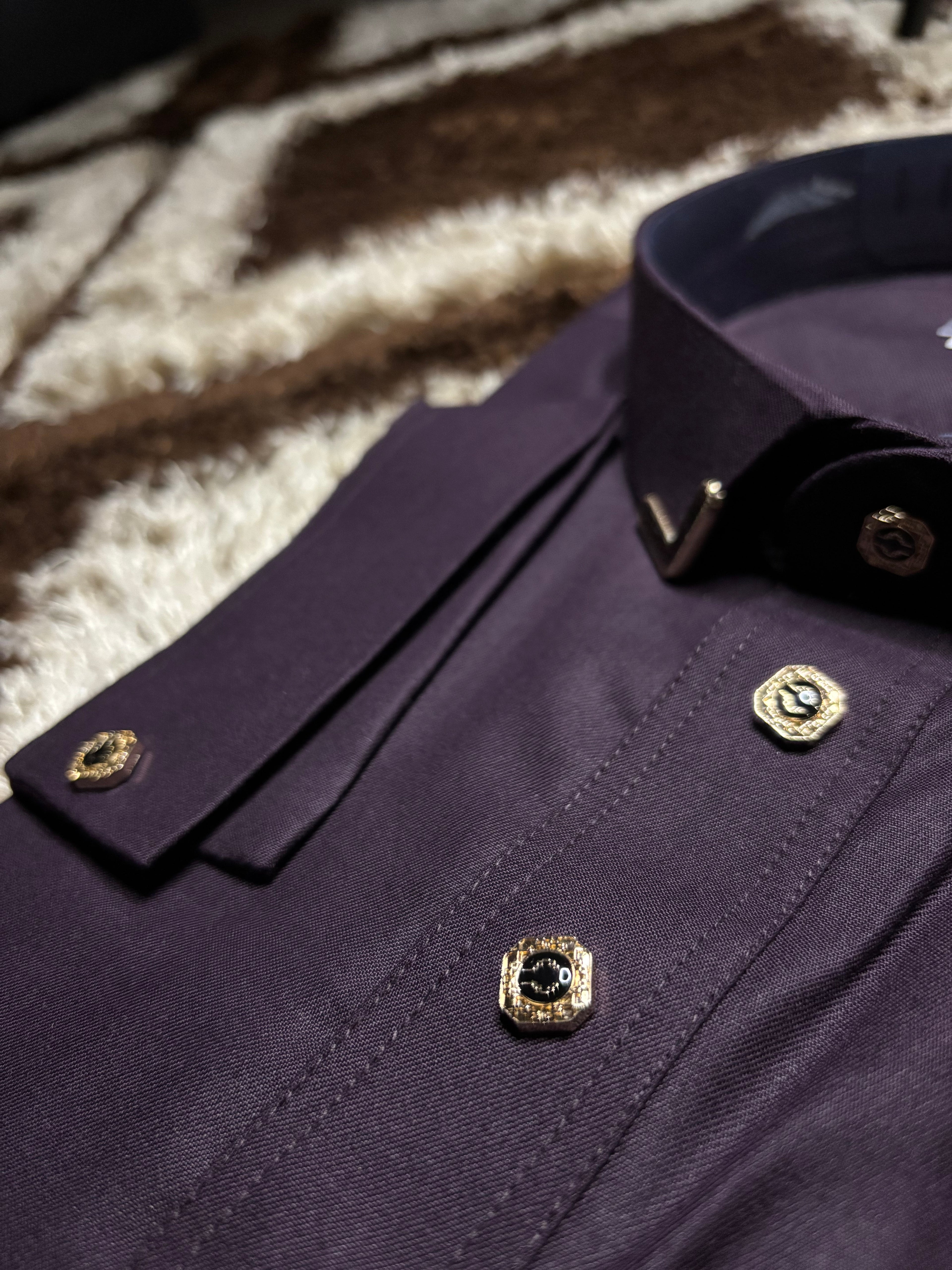 Signature Deep Purple Kurta