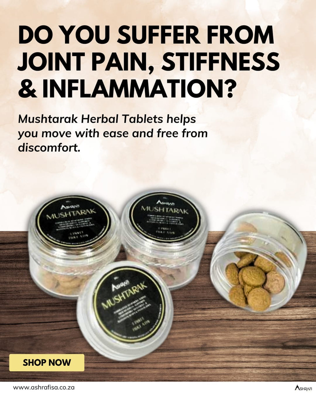 Ashrafi Mushtarak Herbal 30 Tablets — Natural Joint & Mobility Support