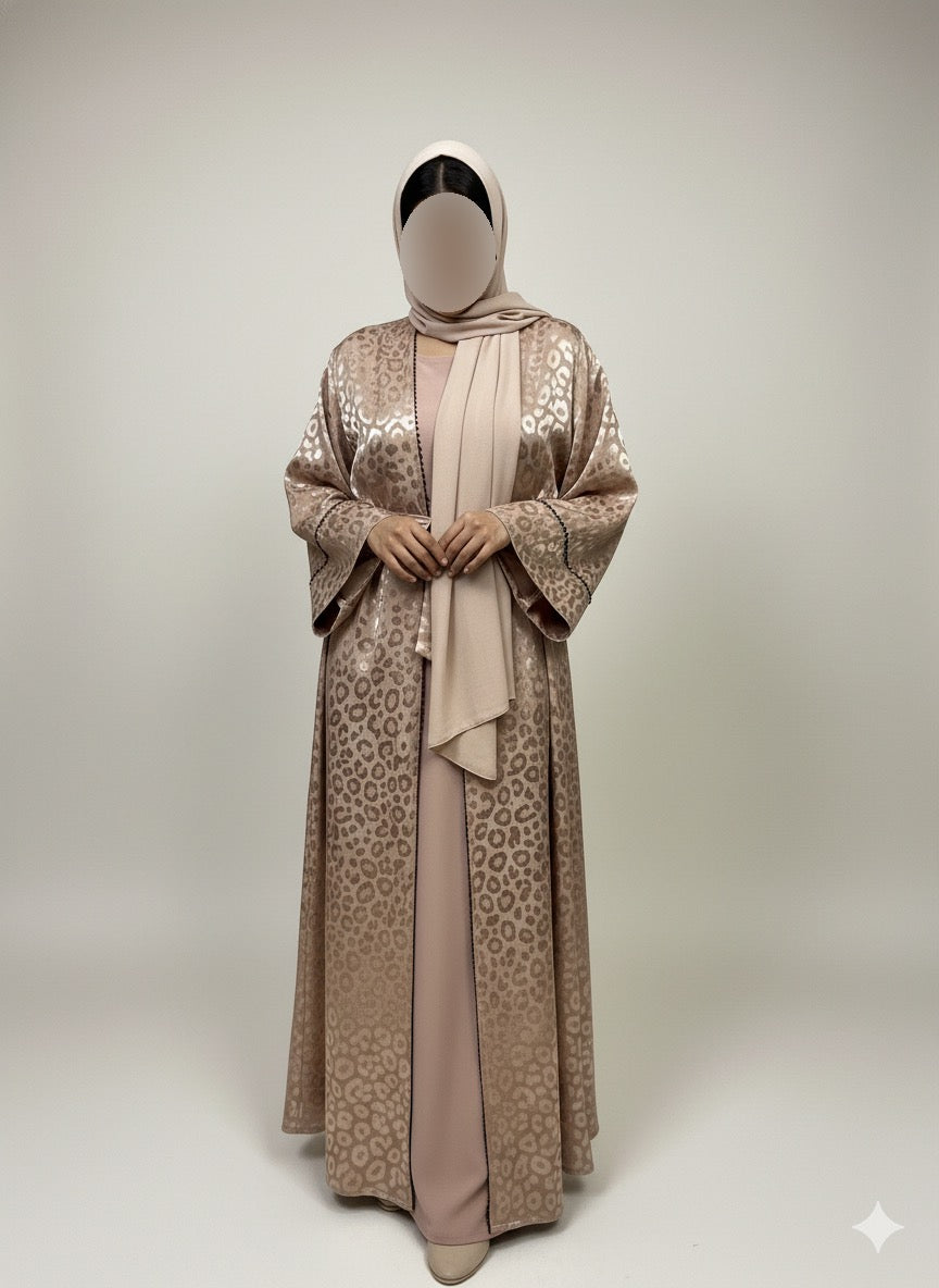 Leopard Print Abaya