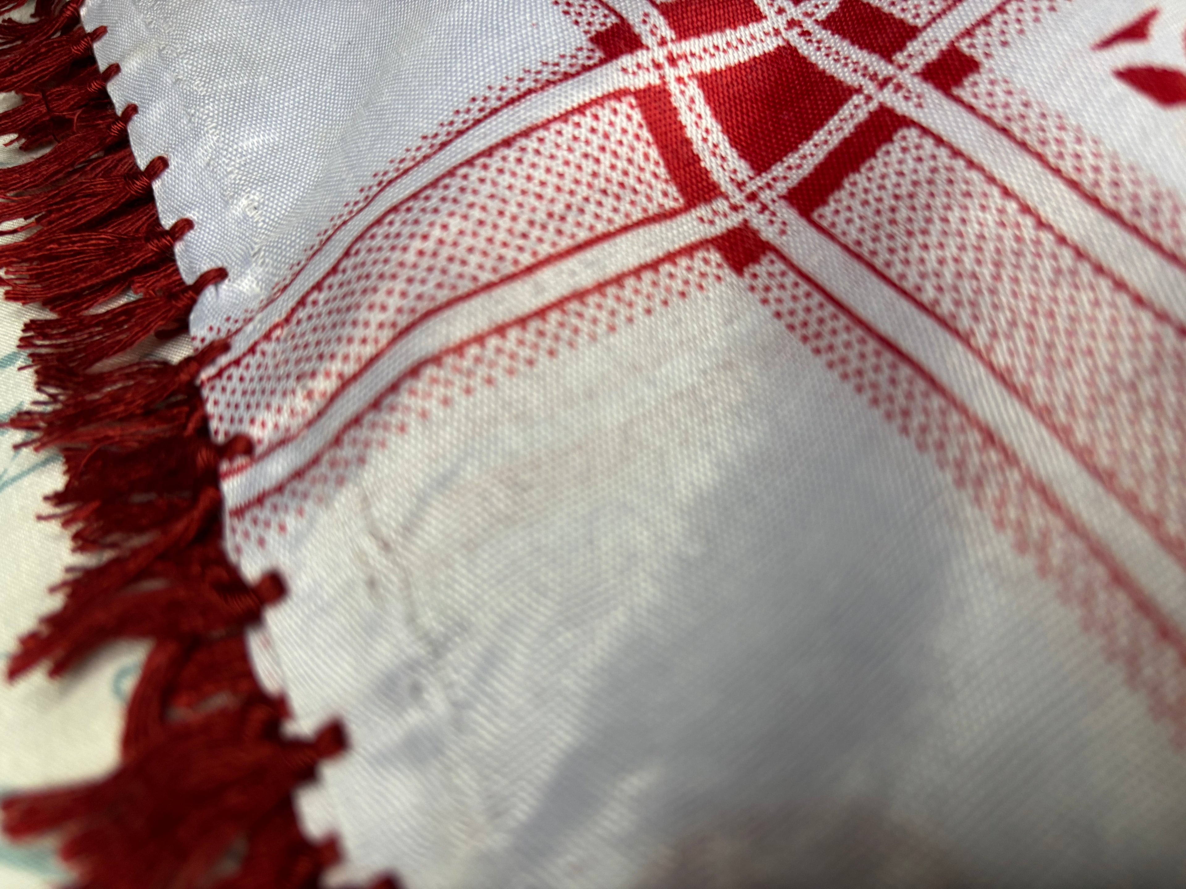 Red & White Keffiyeh