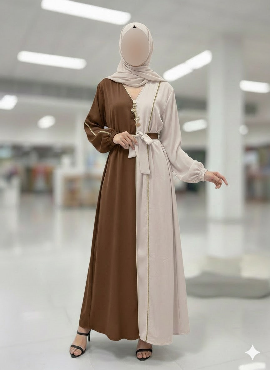 The Two-Tone Statement Abaya