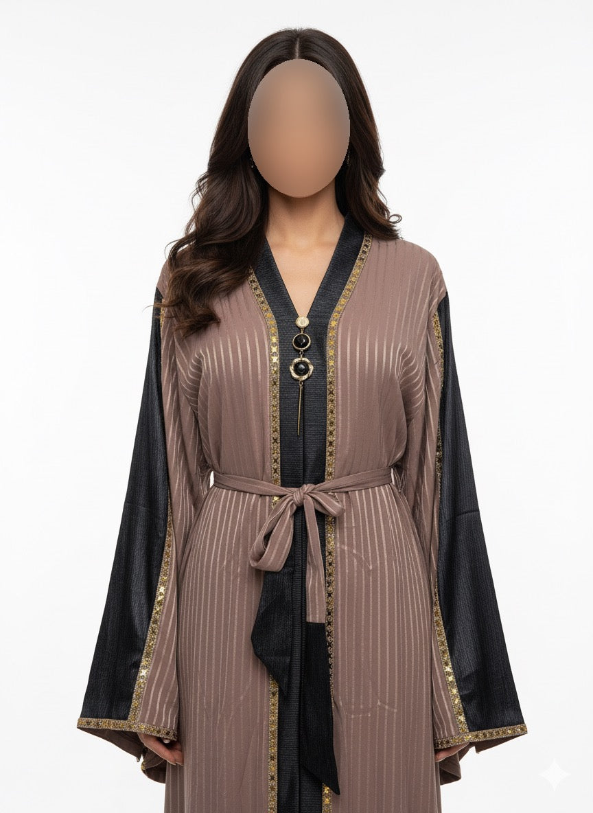 Sultana Stripe Abaya 👑