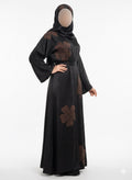 Midnight Bloom Abaya