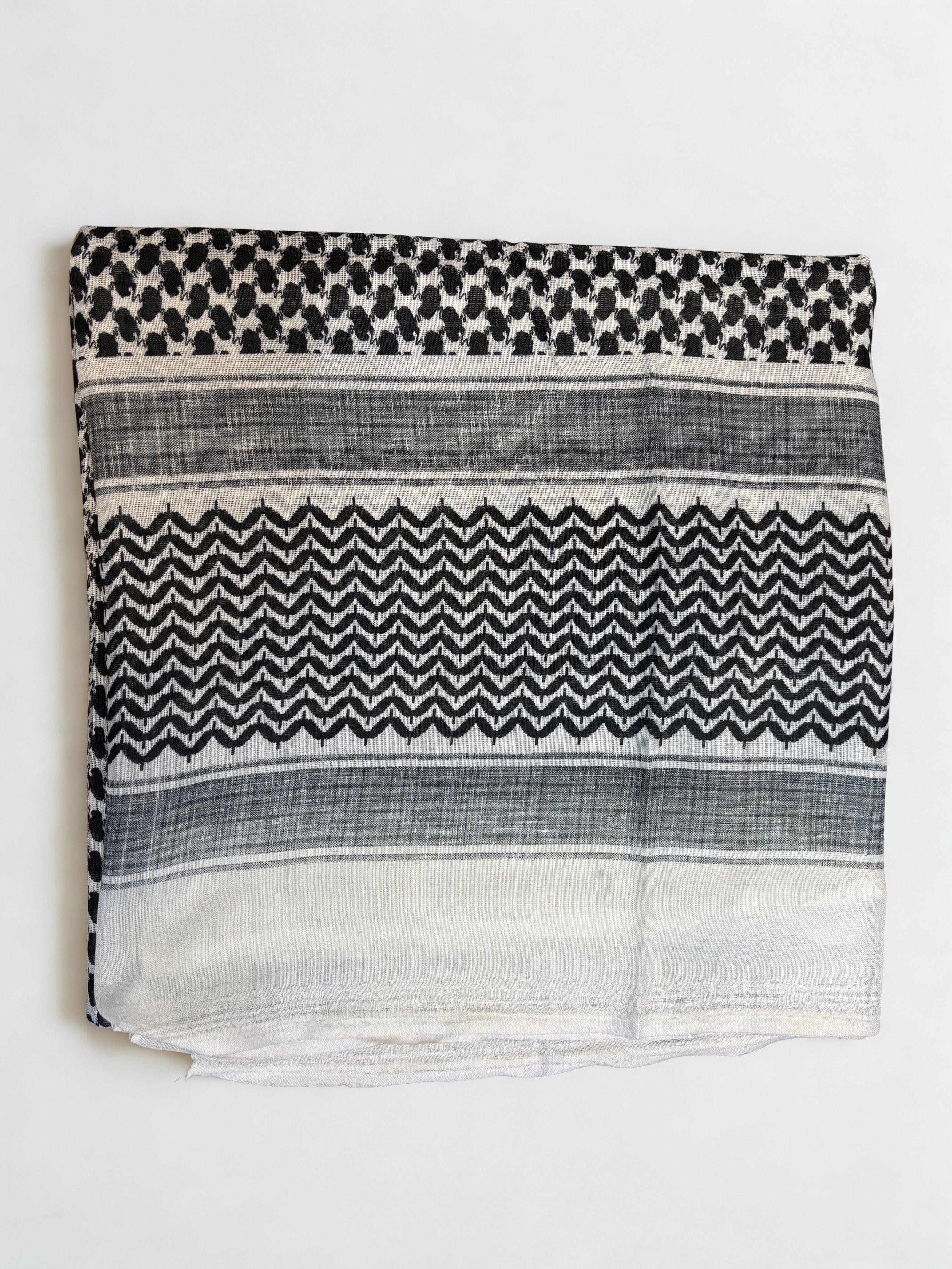 White & Black Shemagh