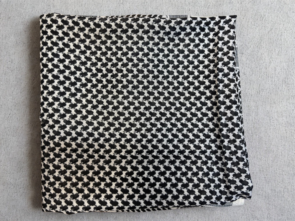 White & Black Shemagh