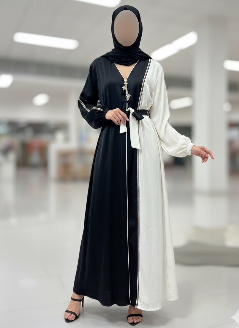 The Two-Tone Statement Abaya