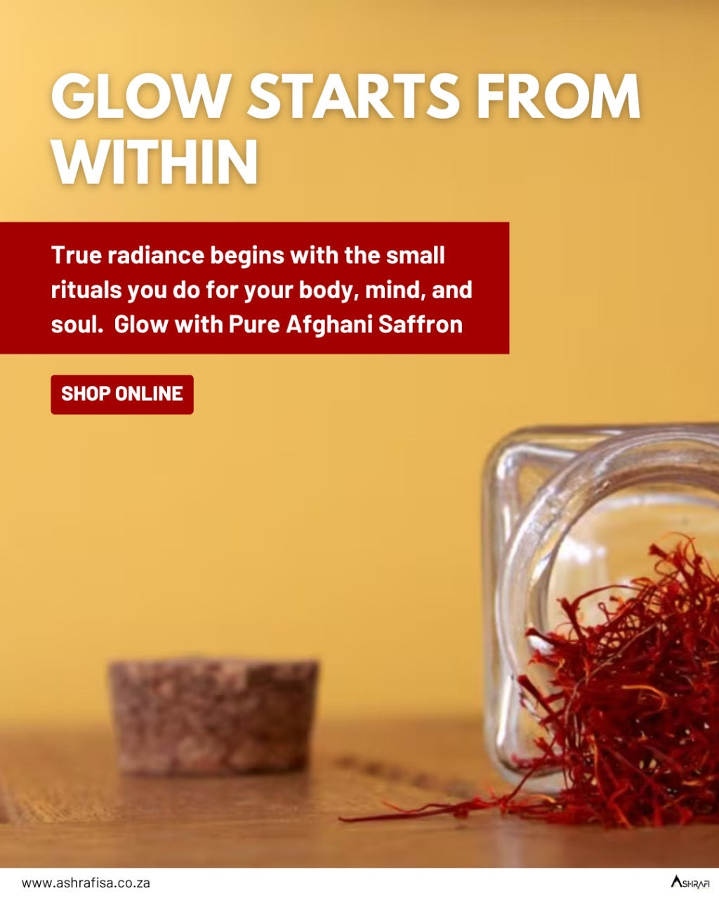 Ashrafi Saffron — Pure, Premium, Natural Saffron for Wellness & Flavor(1 gram)