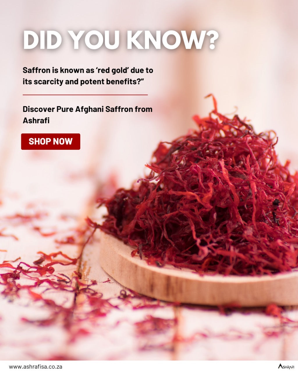 Ashrafi Saffron — Pure, Premium, Natural Saffron for Wellness & Flavor(1 gram)