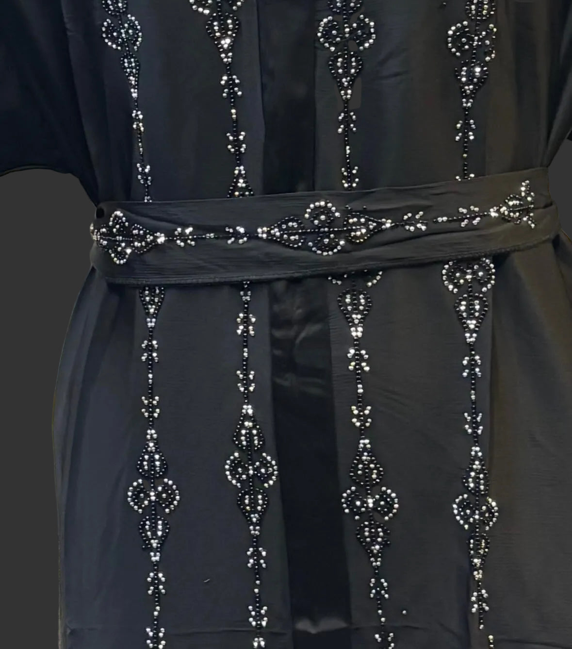 Elegant Beaded Black Abaya
