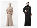 Elegant Beaded Abaya – Refined & Effortless