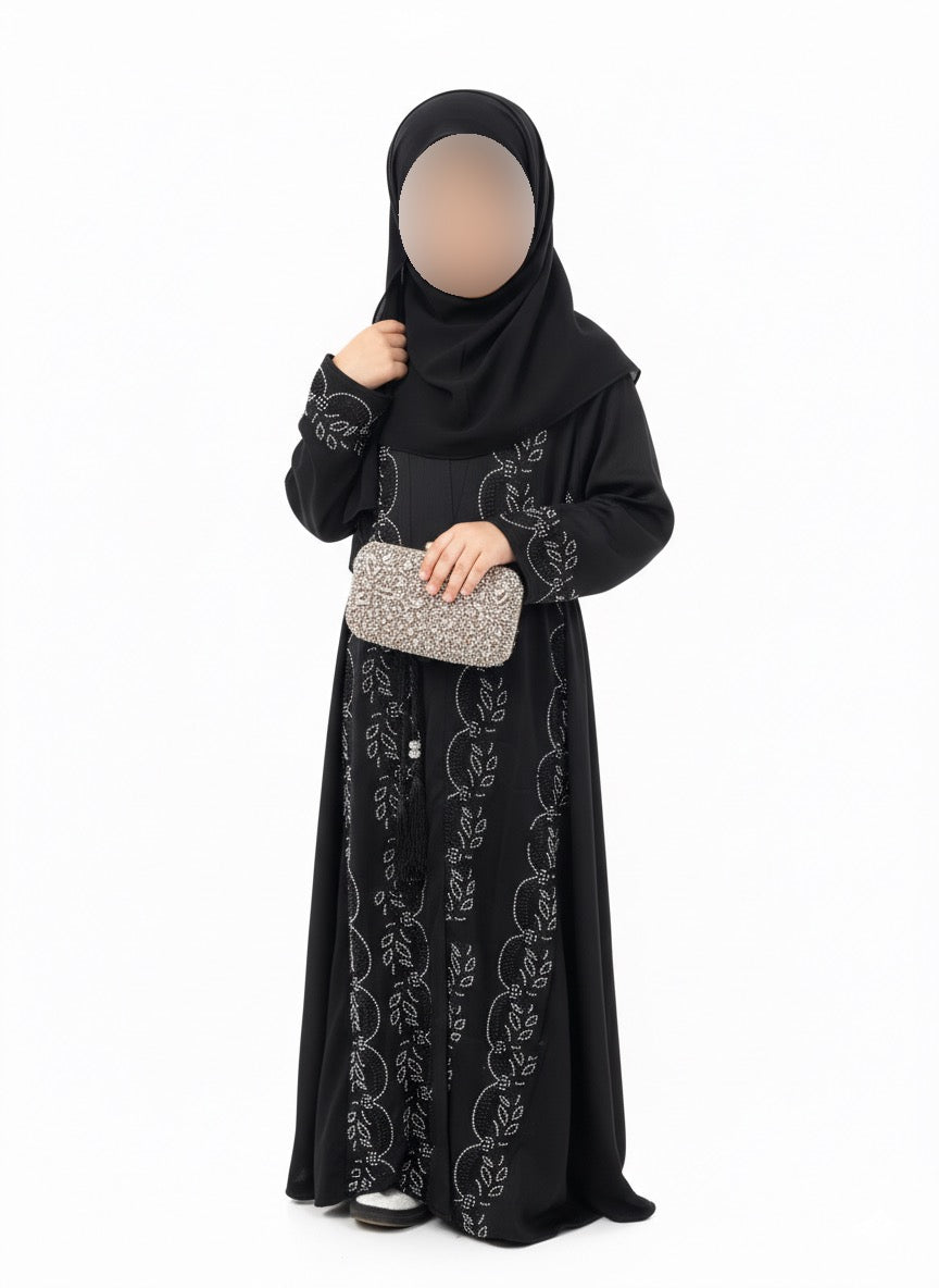 🖤 Noor Bloom Girls Abaya